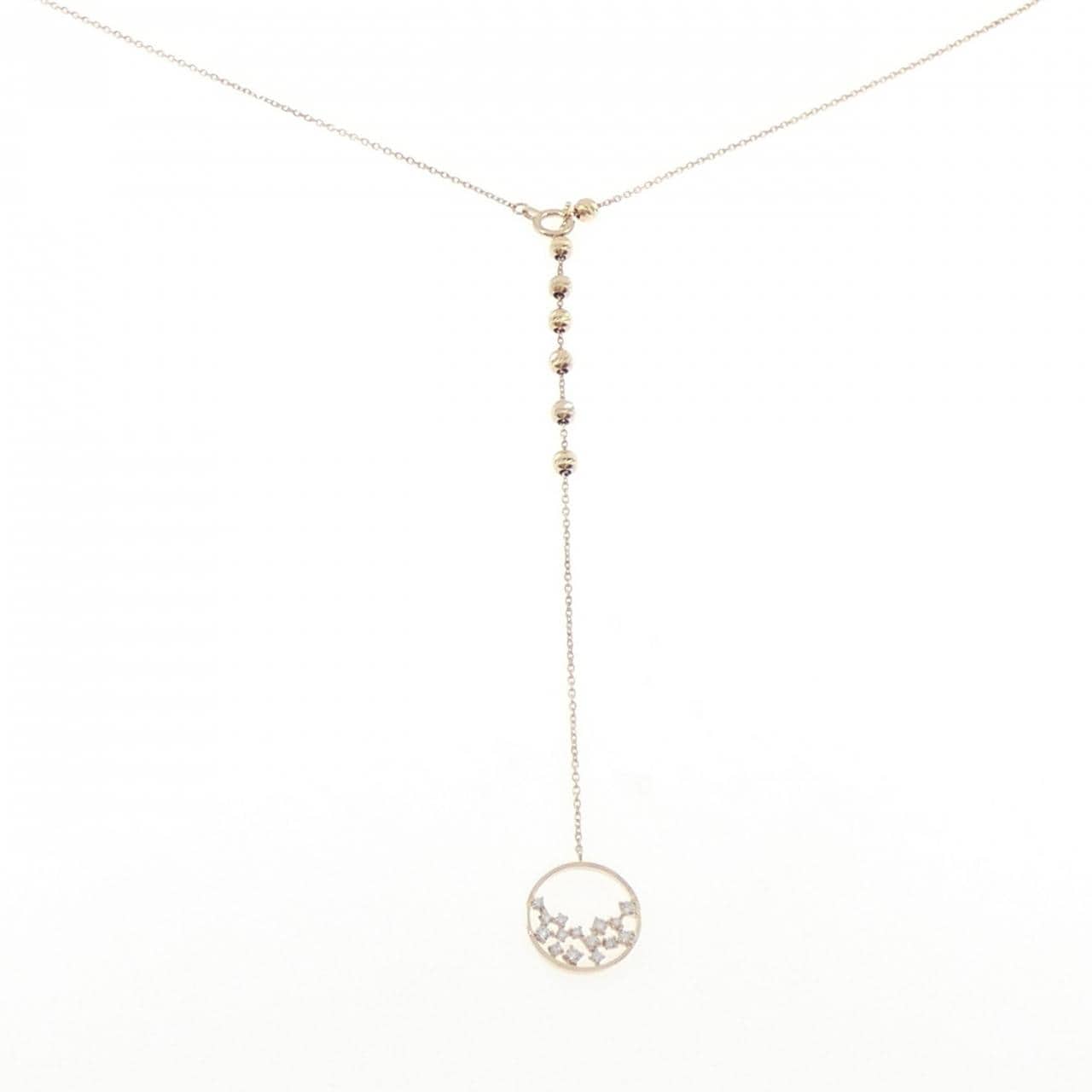 K10YG ダイヤモンド ネックレス 0.12CT