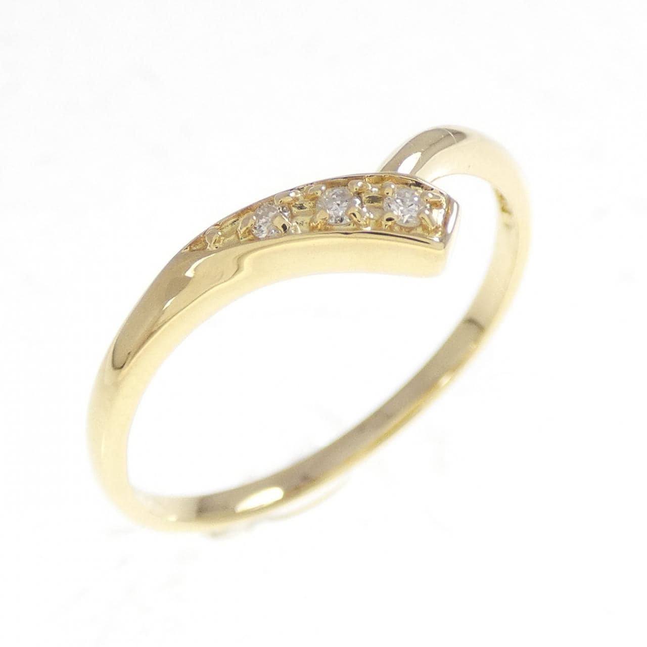 K18YG ダイヤモンド リング 0.03CT
