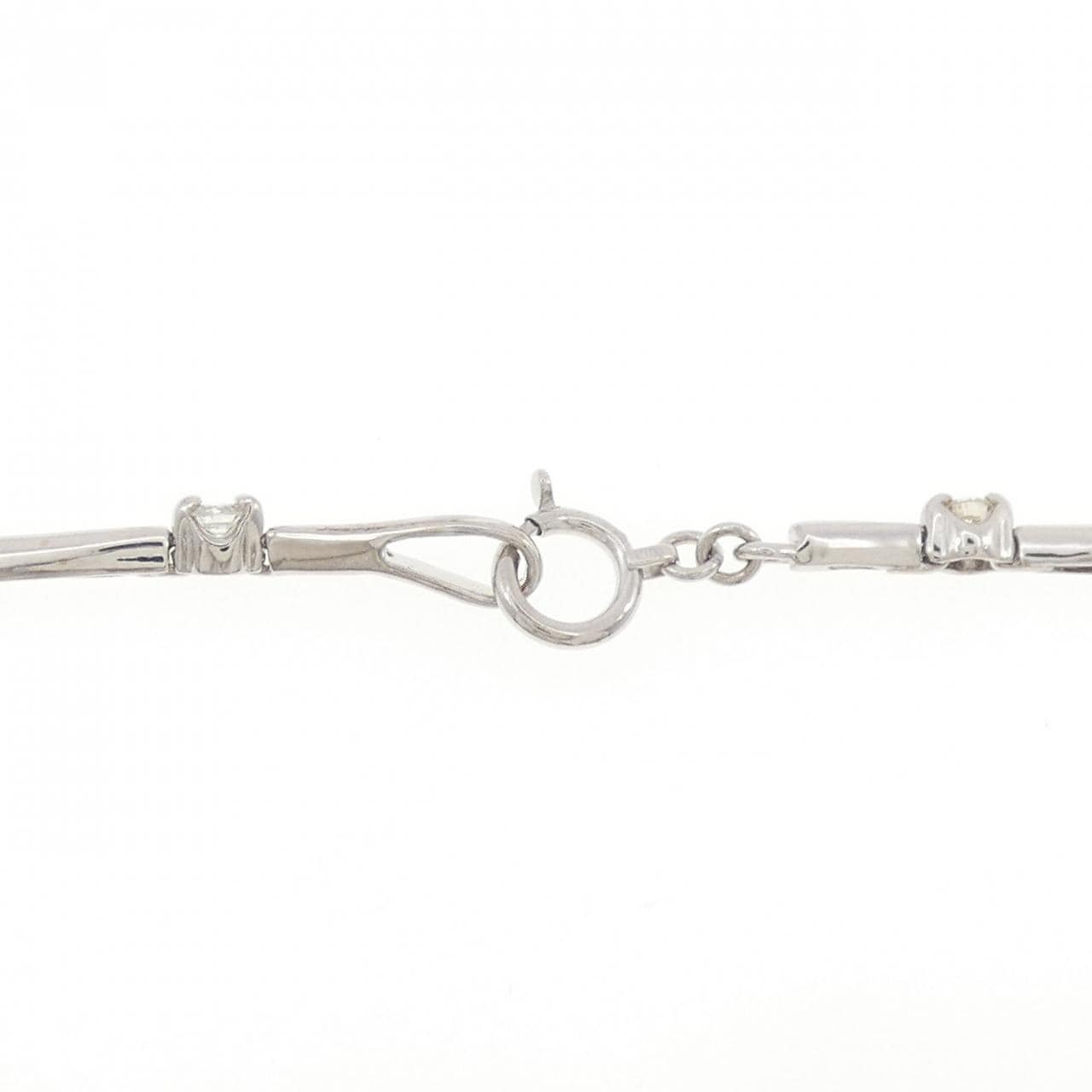 K18WG クロス ダイヤモンド ブレスレット 0.11CT