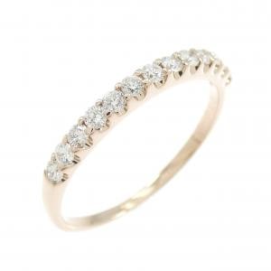 K18PG ハーフエタニティ ダイヤモンド リング 0.23CT