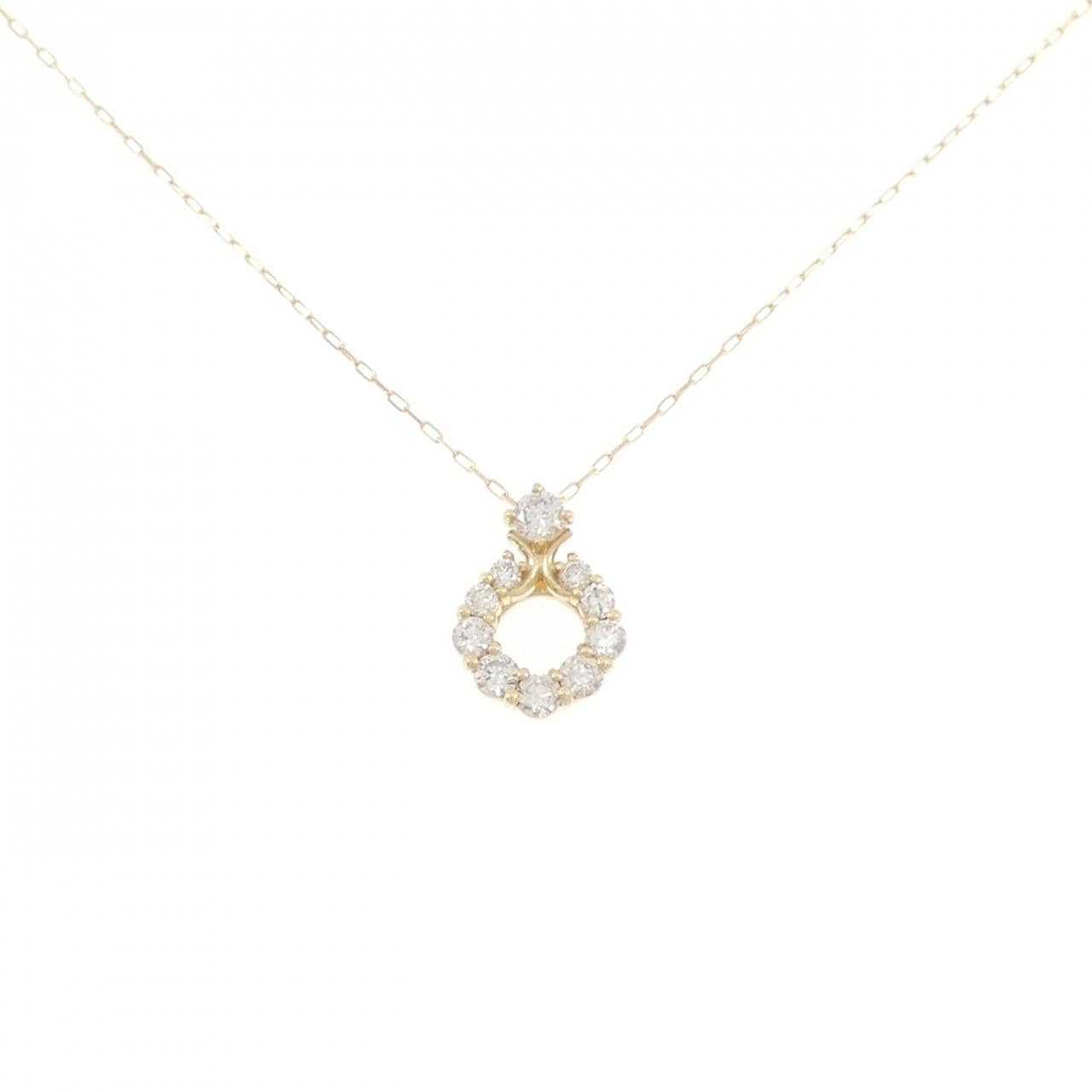 【新品】K18YG ダイヤモンド ネックレス 0.20CT