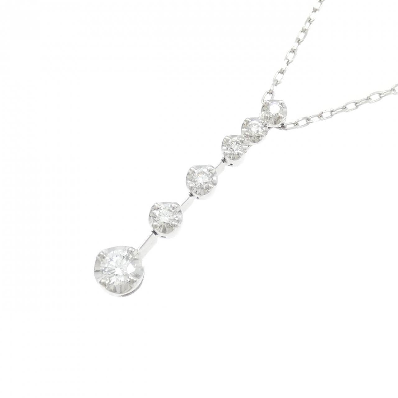 PT950/PT850 ダイヤモンド ネックレス 0.24CT