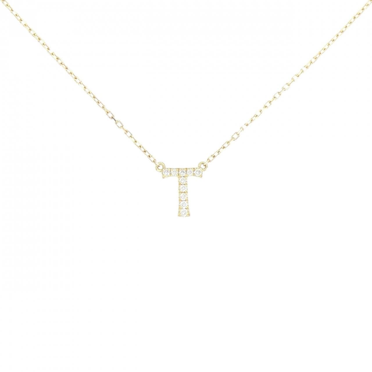 アーカー イニシャル ネックレス 0.04CT