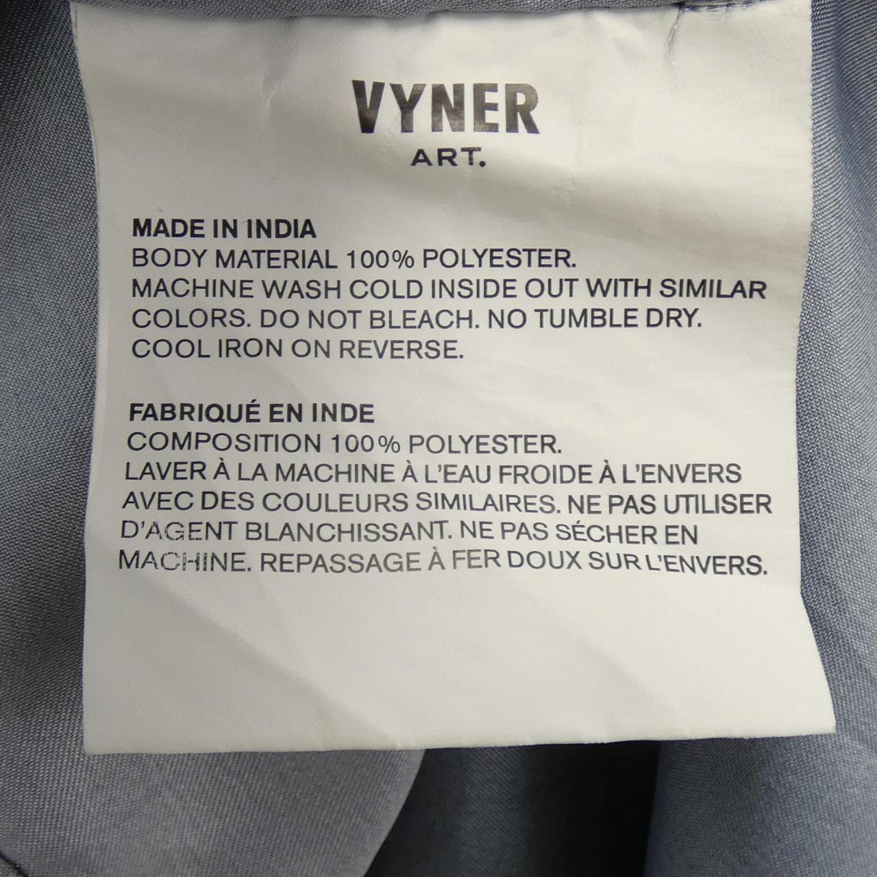 VYNER ARTICLES シャツ