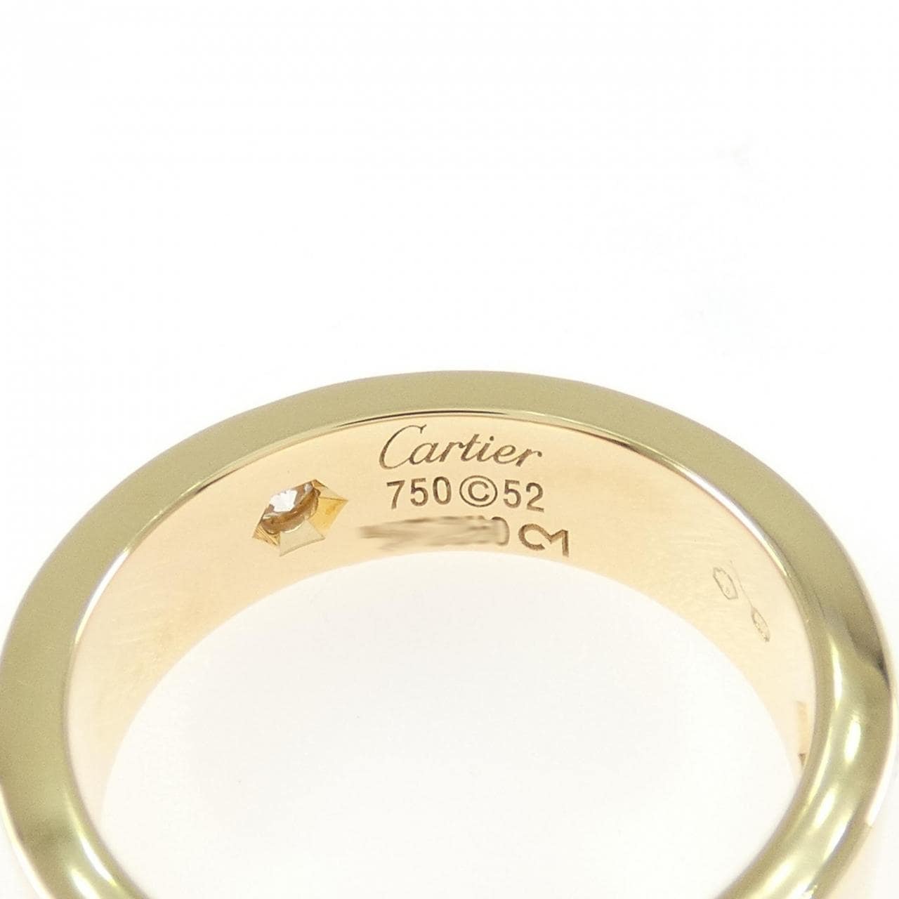 カルティエ ラブ ハーフダイヤ リング