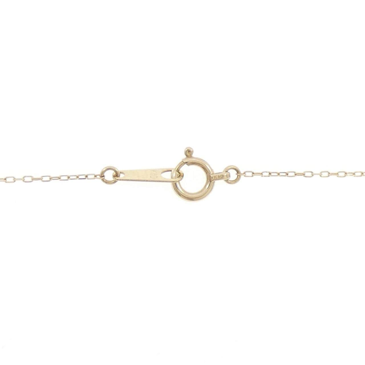 K10YG ハート ダイヤモンド ネックレス 0.02CT