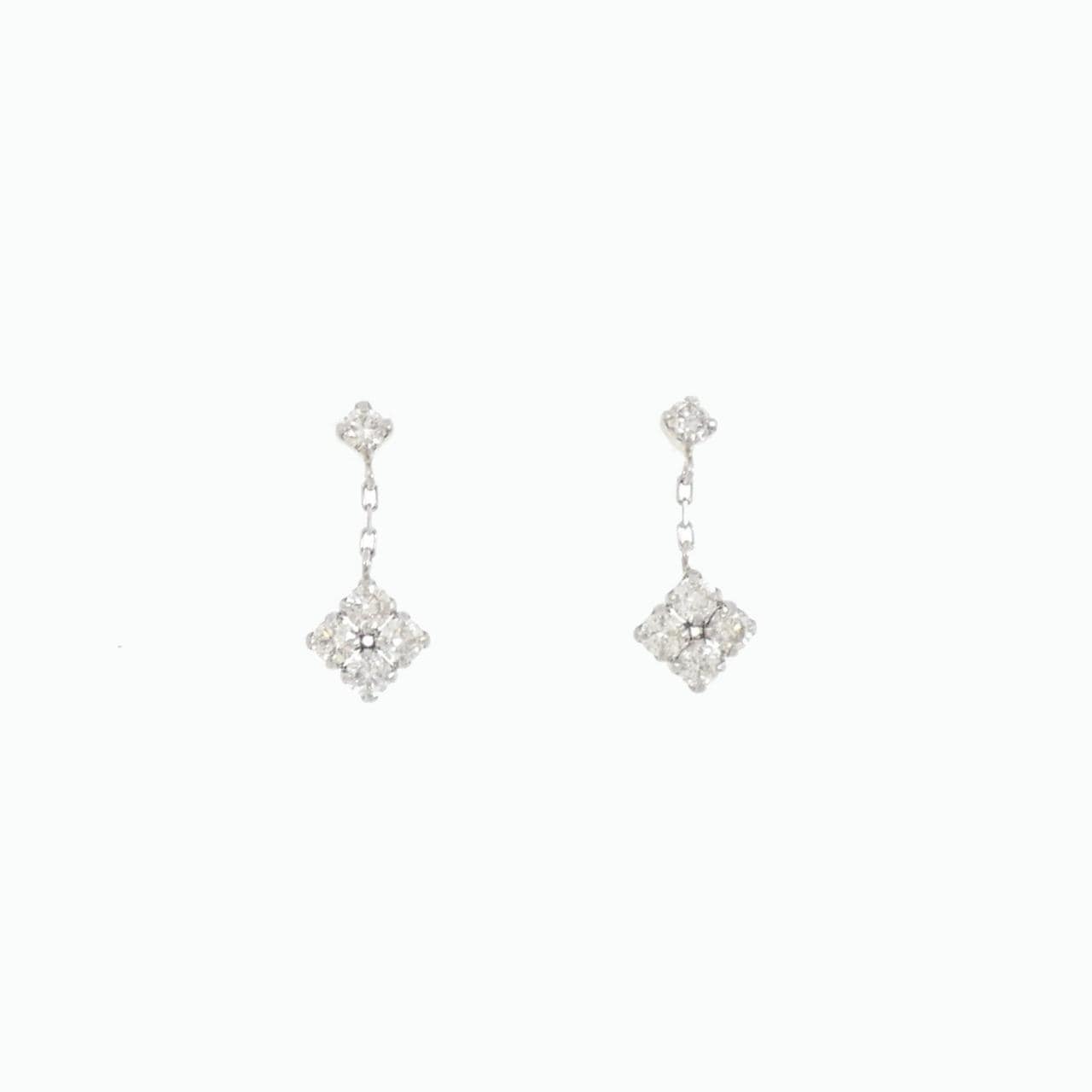 【新品】PT ダイヤモンド ピアス 0.30CT