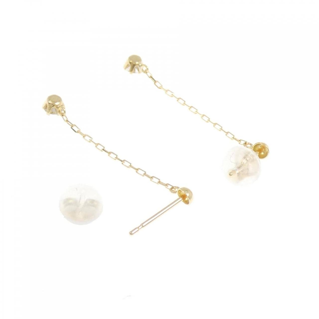 【新品】K18YG ダイヤモンド ピアス 0.15CT