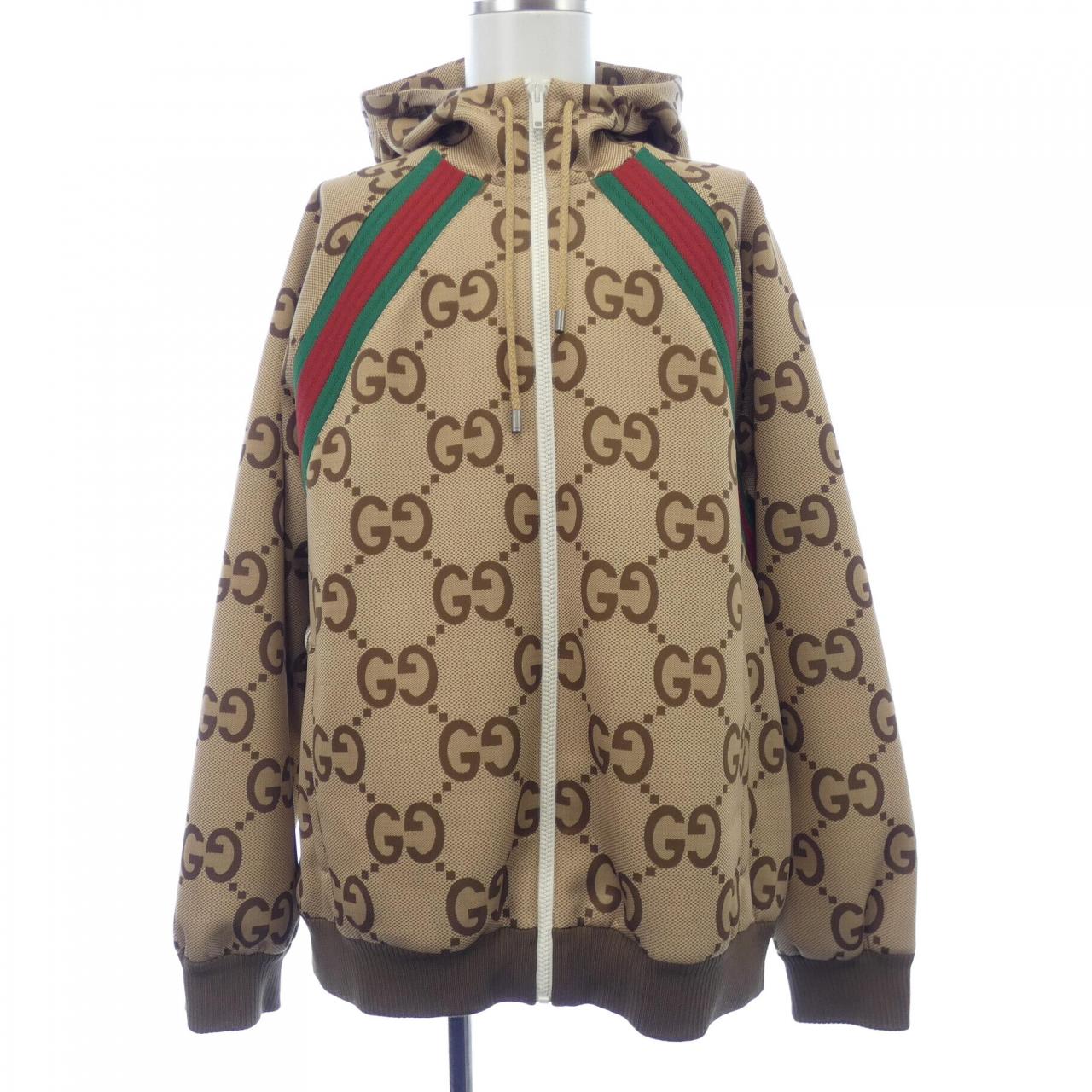 グッチ GUCCI ウェブ ストライプ付き ジャンボ GG ジップジャケット 713974 XJETI ブルゾン