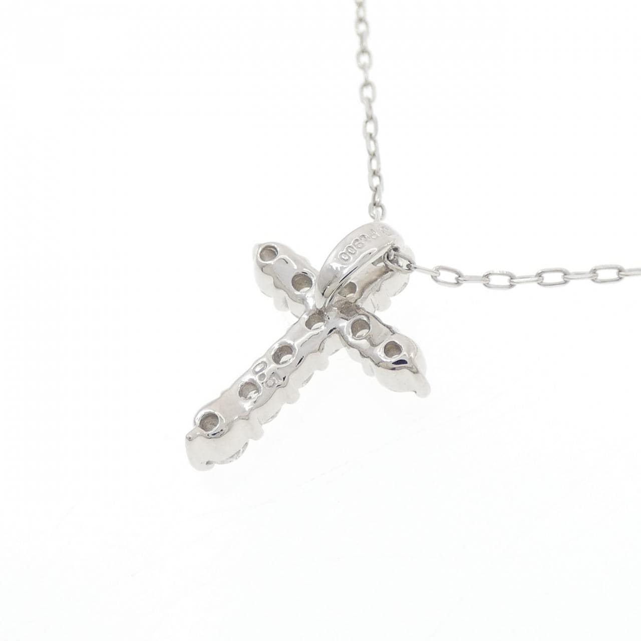 PT900/PT850 クロス ダイヤモンド ネックレス 0.5CT