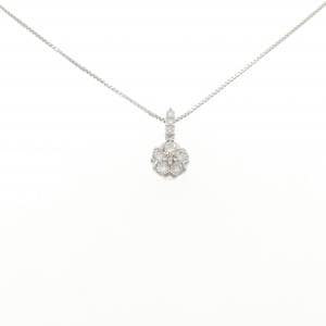 K18WG ダイヤモンド ネックレス 0.50CT