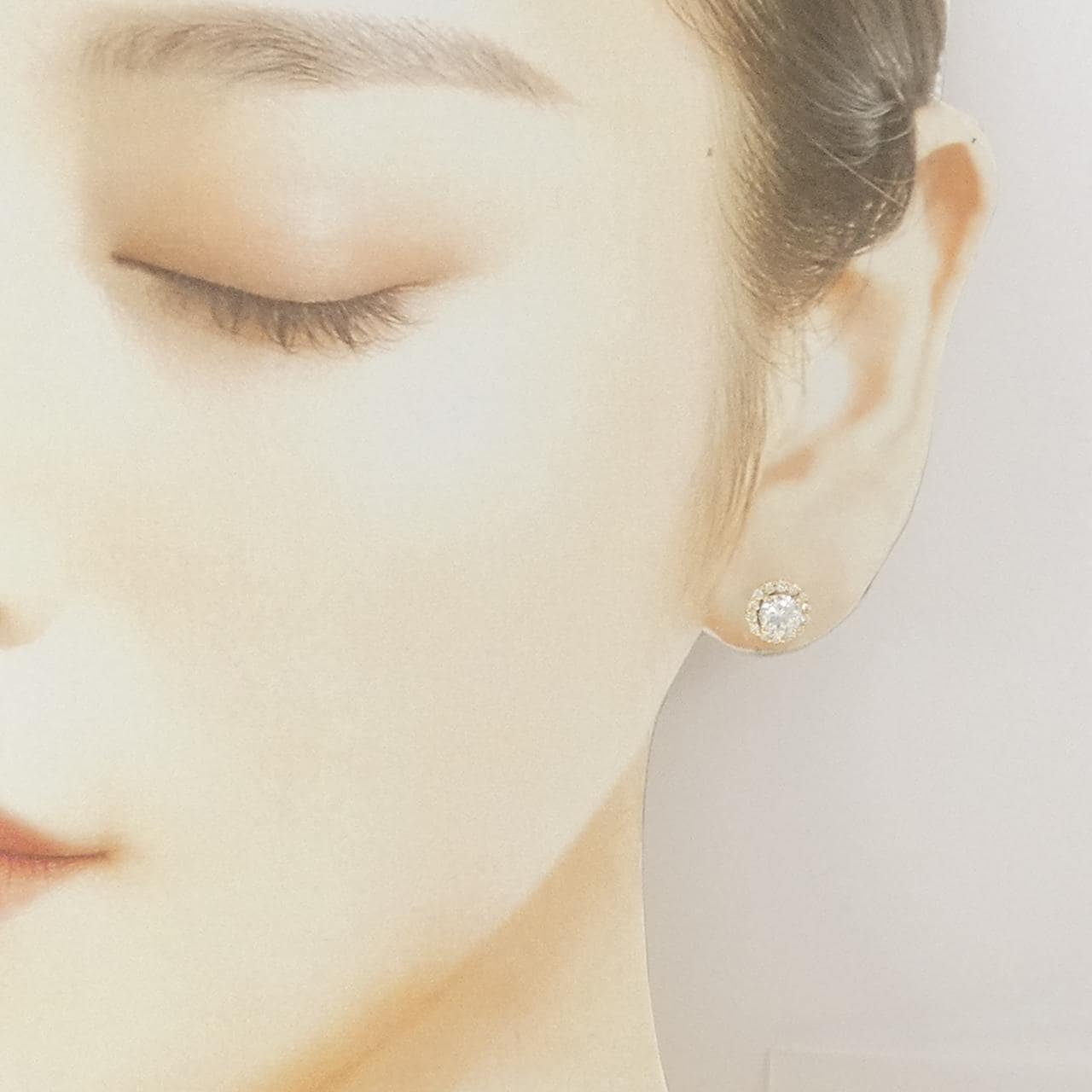 【リメイク】K18YG/ST ダイヤモンド ピアス 0.506CT 0.512CT G SI1 VG
