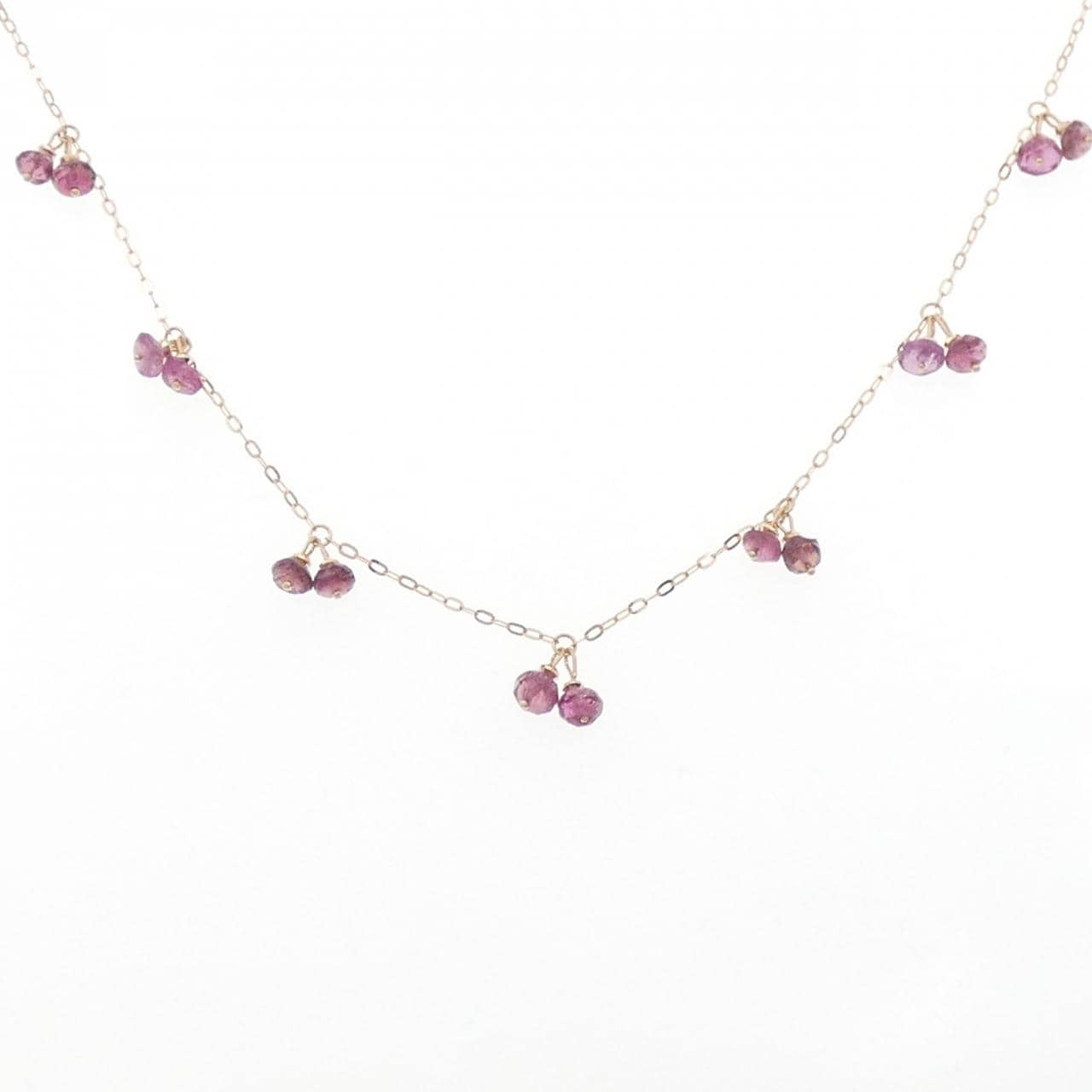 K18PG トルマリン ネックレス 4.30CT