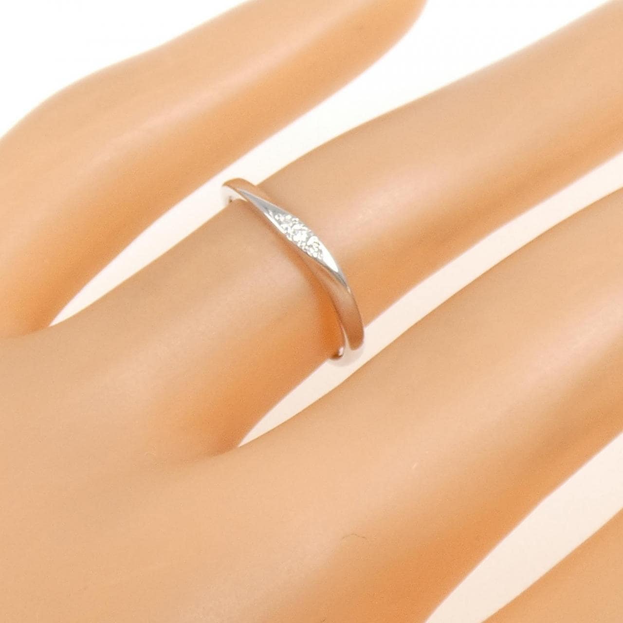 K10WG ダイヤモンド リング 0.02CT