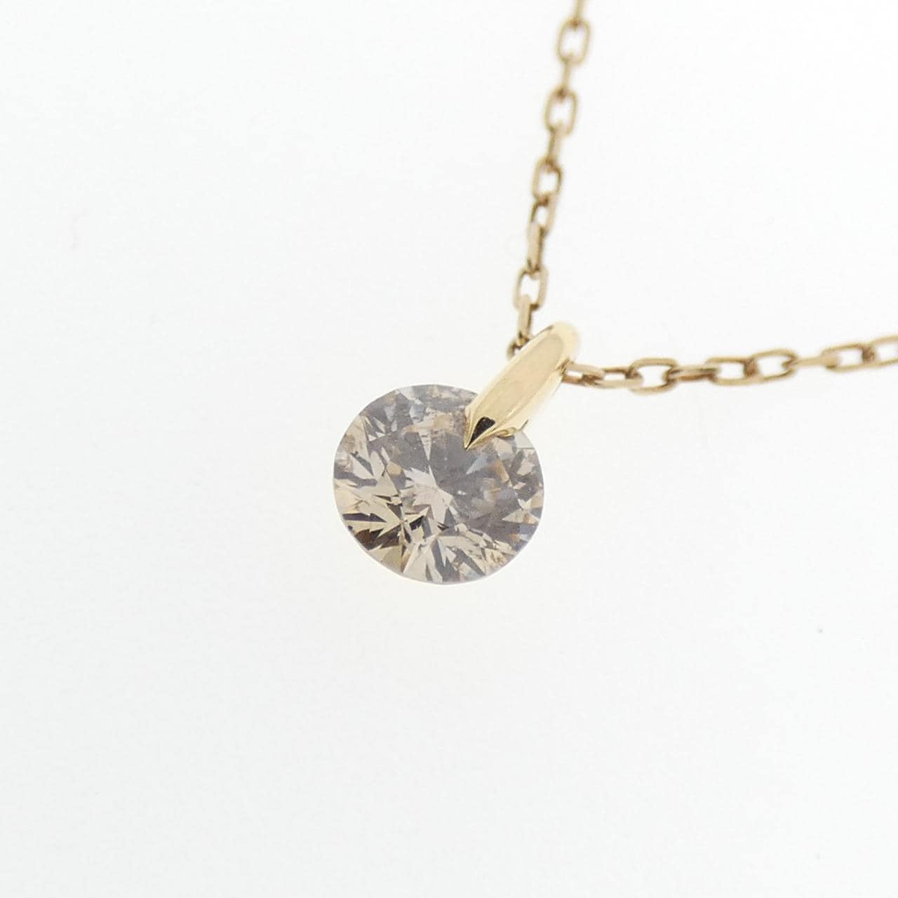 K18YG/K10YG ダイヤモンド ネックレス 0.20CT