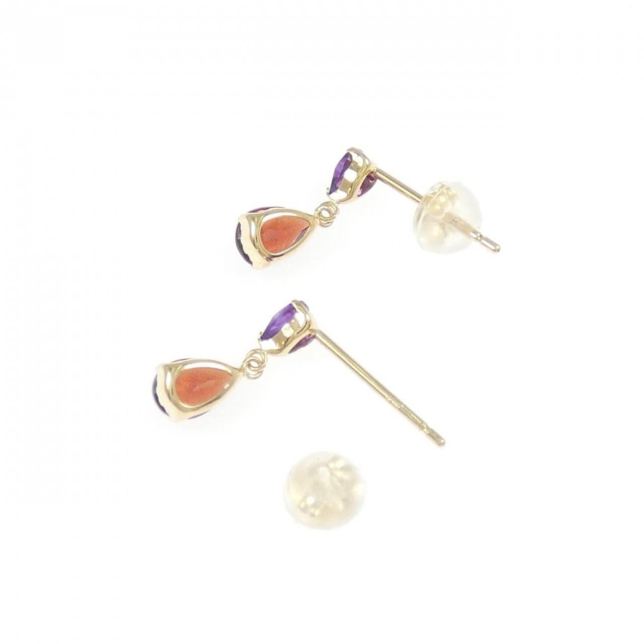 K18YG アメジスト ピアス