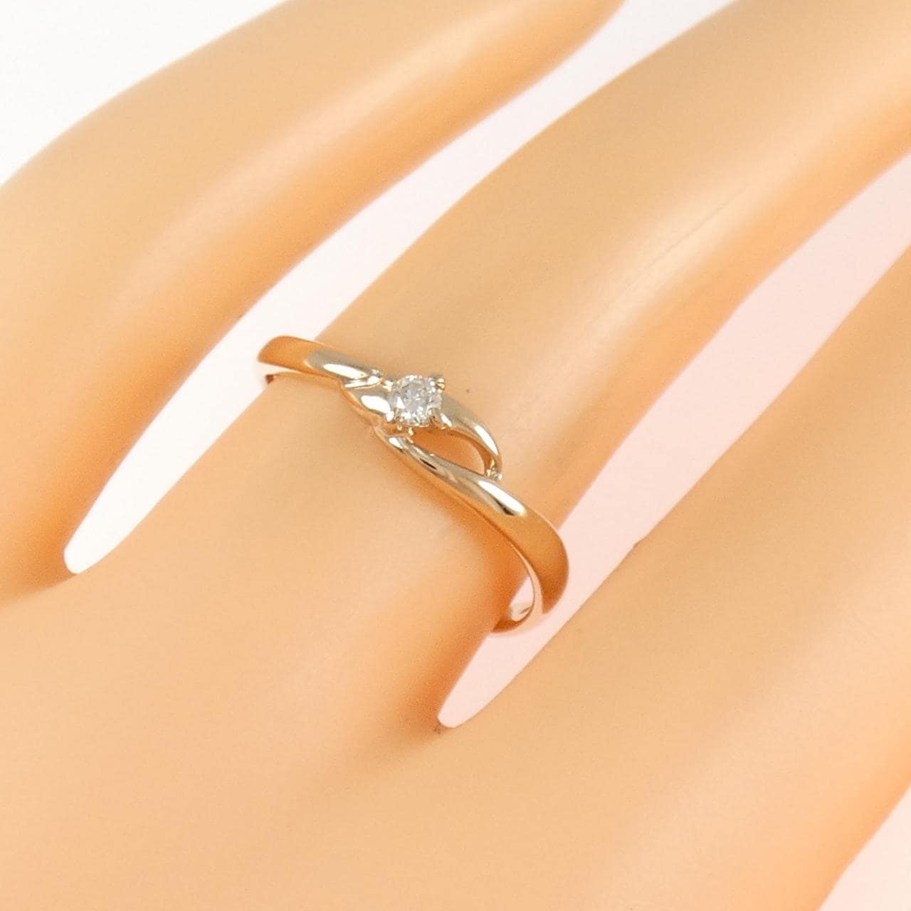 K18PG ダイヤモンド リング 0.05CT