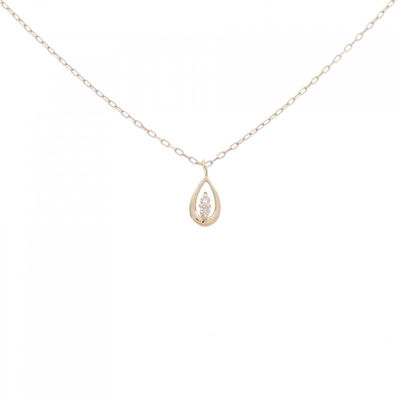 K10PG ダイヤモンド ネックレス 0.01CT
