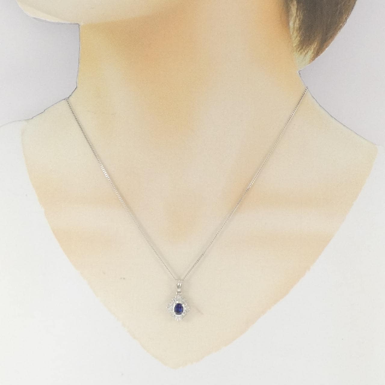 PT900/PT850 サファイヤ ネックレス 0.72CT