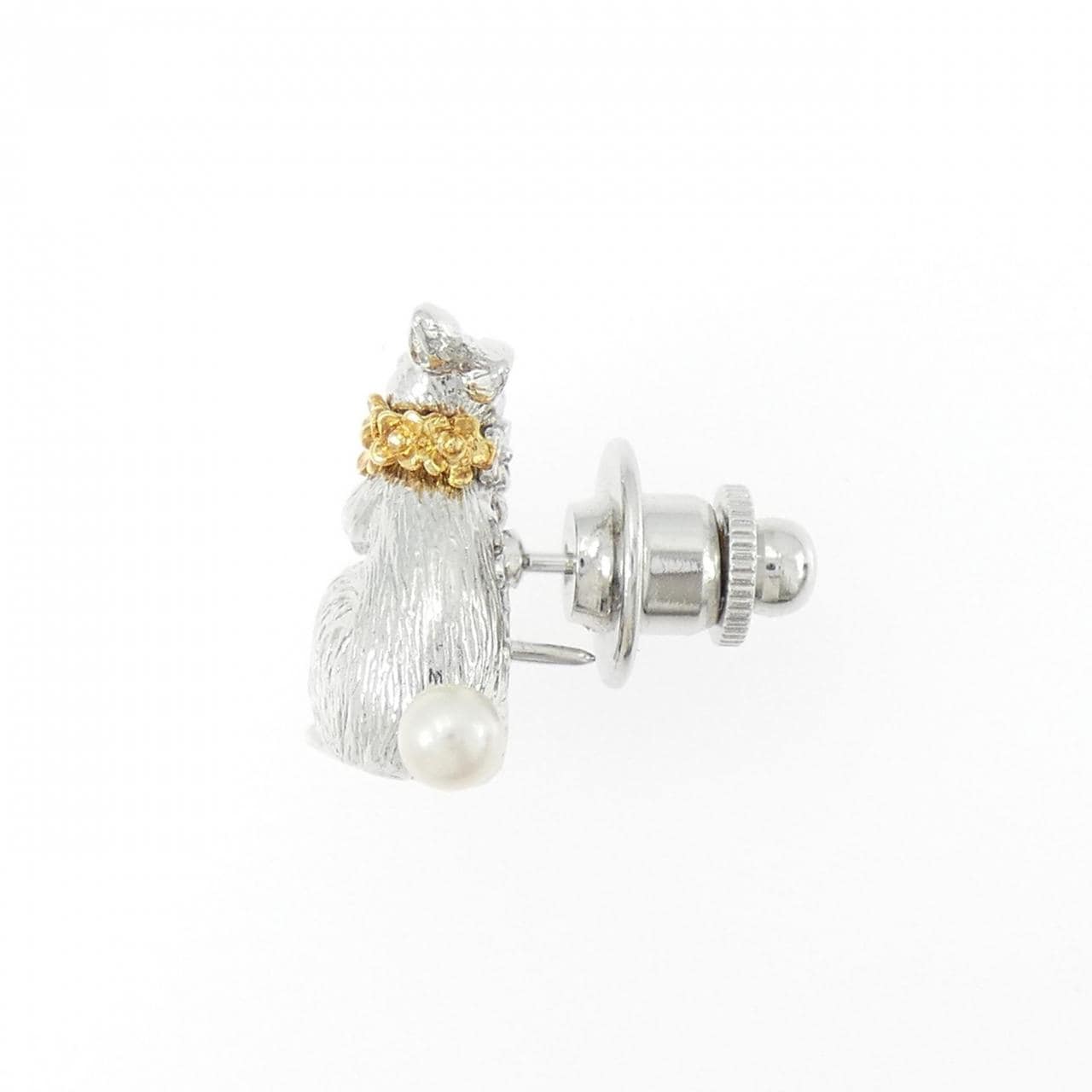 ミキモト ラビット アコヤパール ブローチ 3.8mm