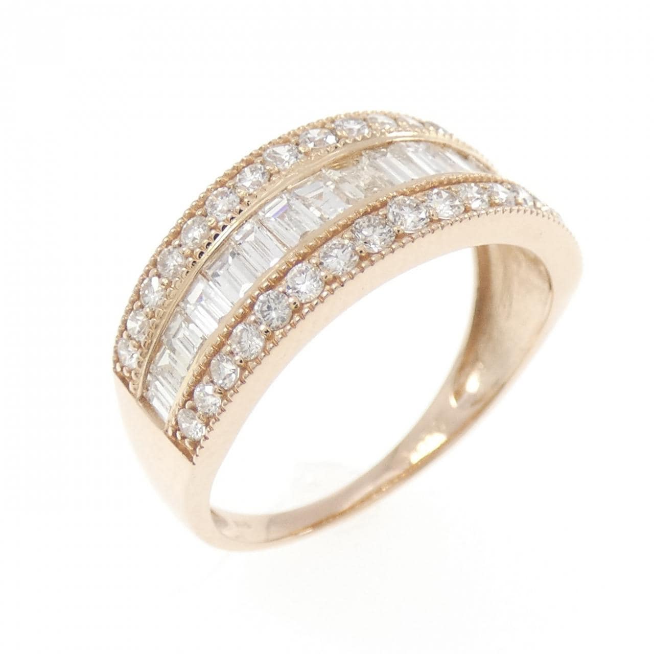 K18PG ダイヤモンド リング 1.00CT