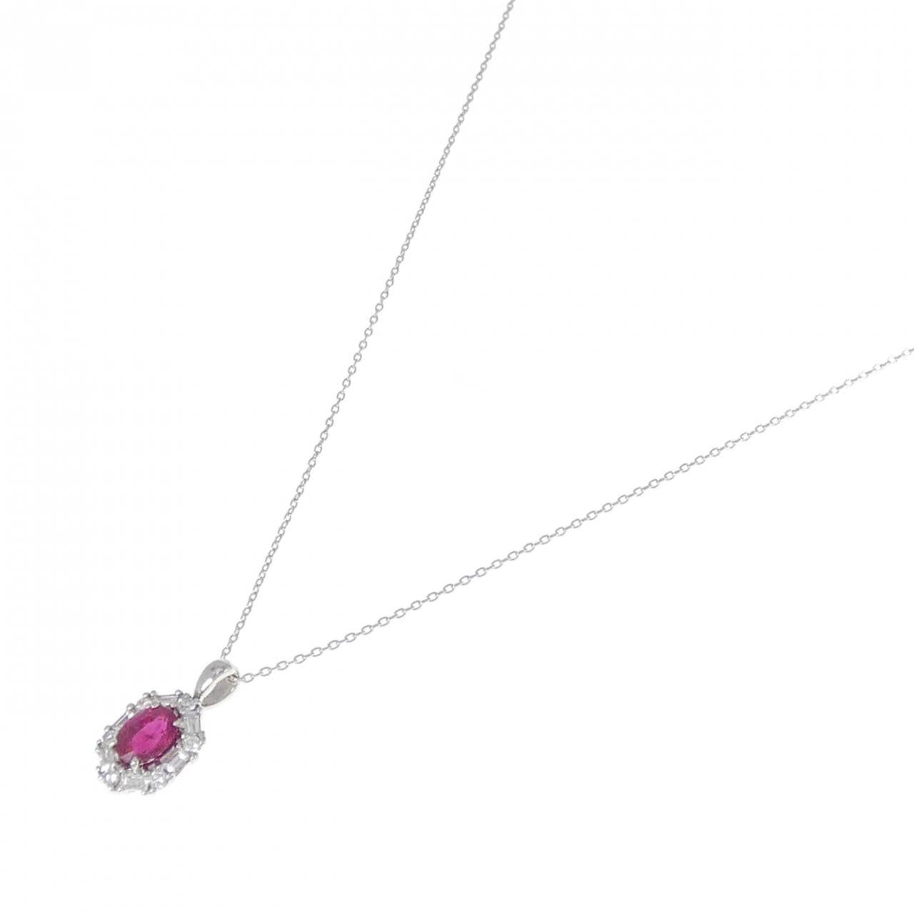 PT ルビー ネックレス 1.01CT