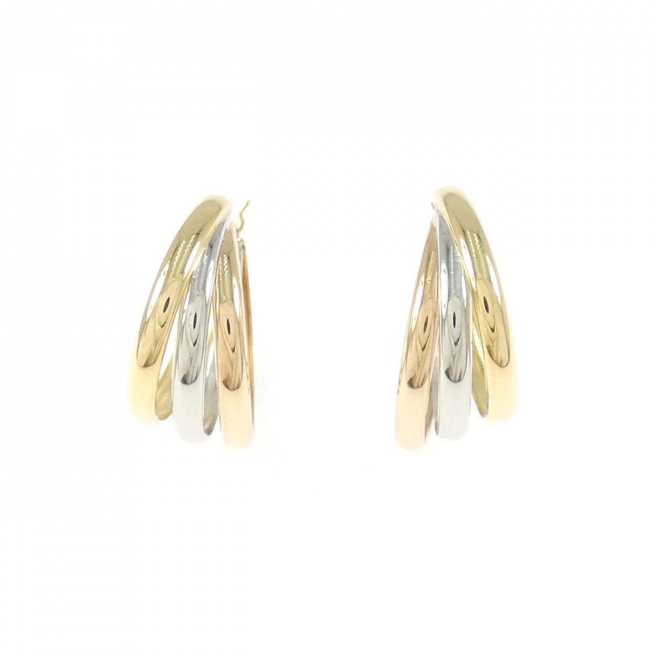 【新品】K18YG/PT900/K18PG フープ ピアス