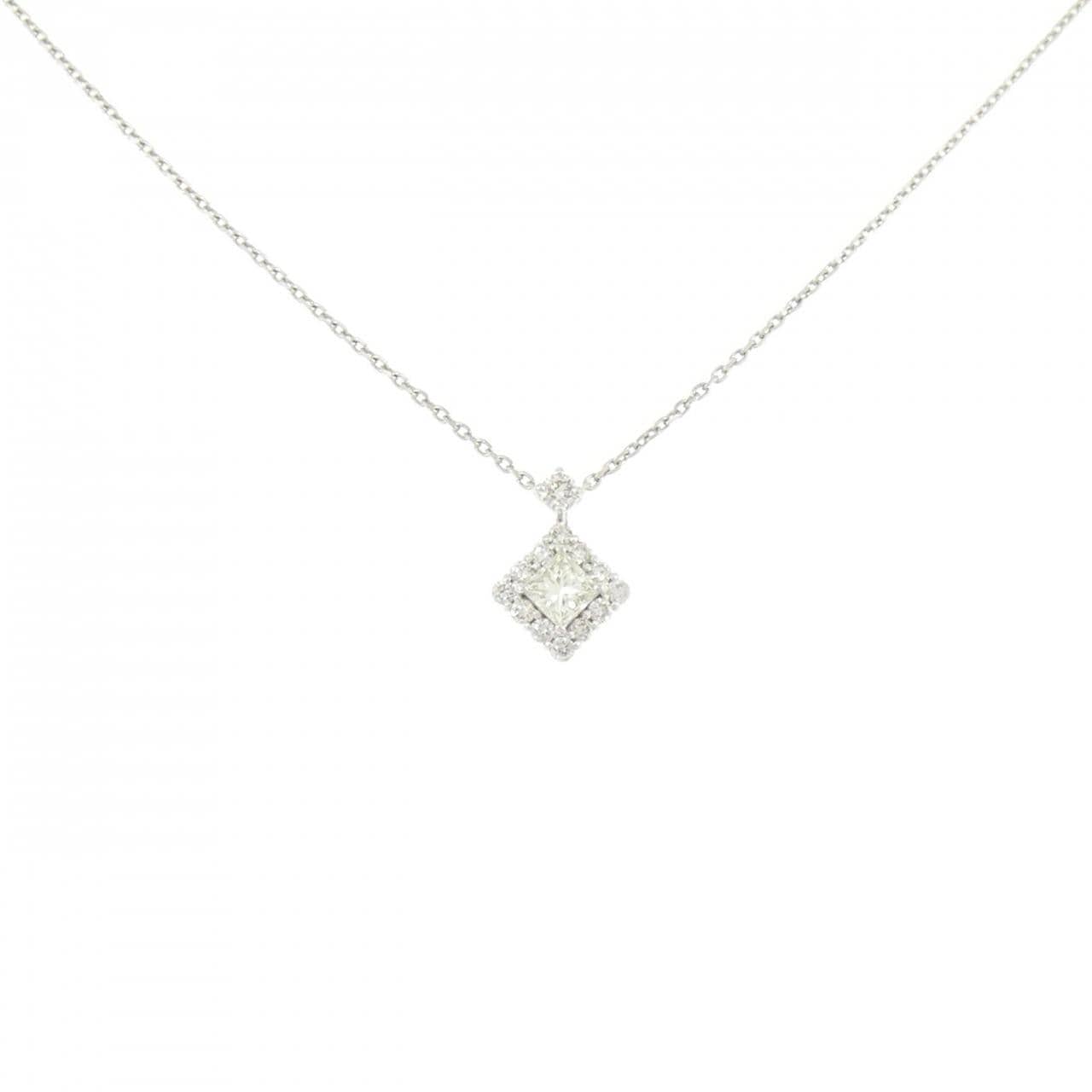 【新品】PT900/PT850 ダイヤモンド ネックレス 0.16CT