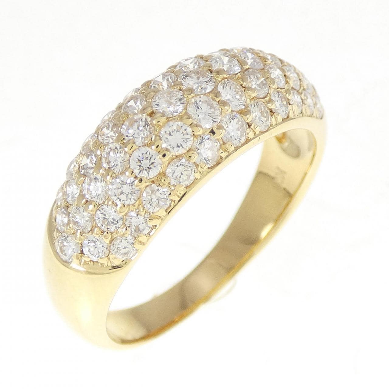 K18YG pave Diamond ring 1.50CT