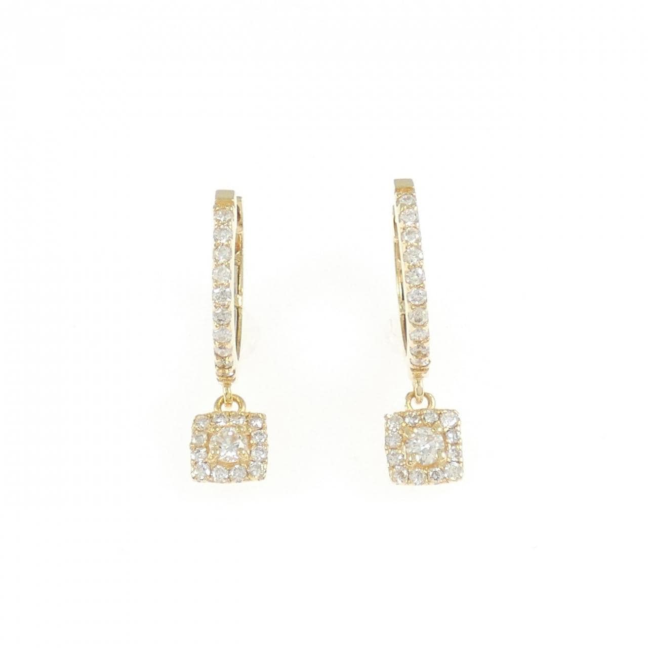 K18YG ダイヤモンド ピアス 0.28CT