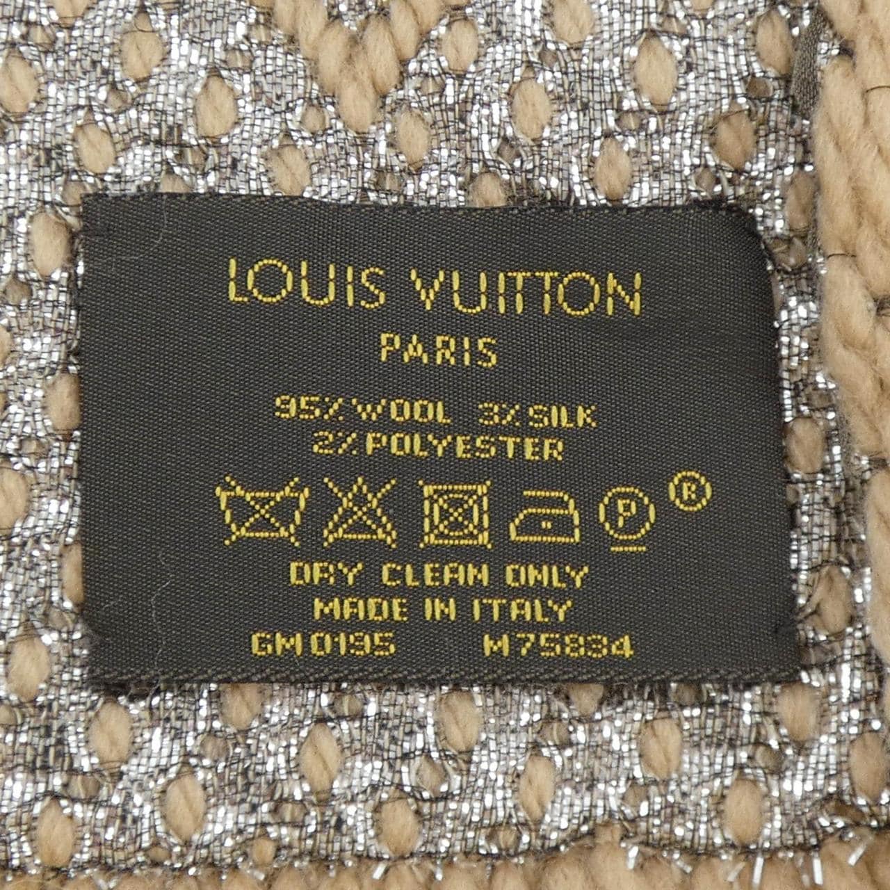 ルイヴィトン LOUIS VUITTON エシャルプ ロゴマニア シャイン M75834 MUFFLER