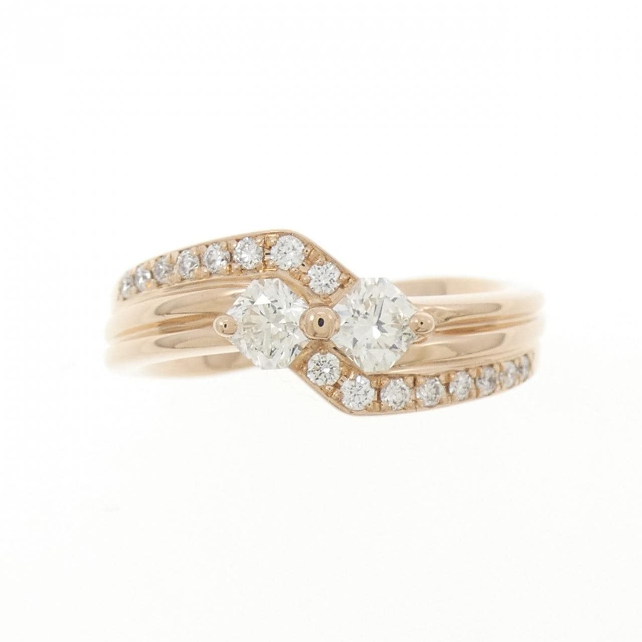 K18PG ダイヤモンド リング 0.41CT