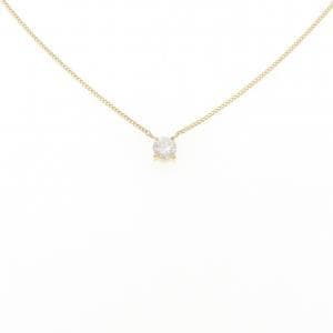 K18YG ソリティア ダイヤモンド ネックレス 0.33CT