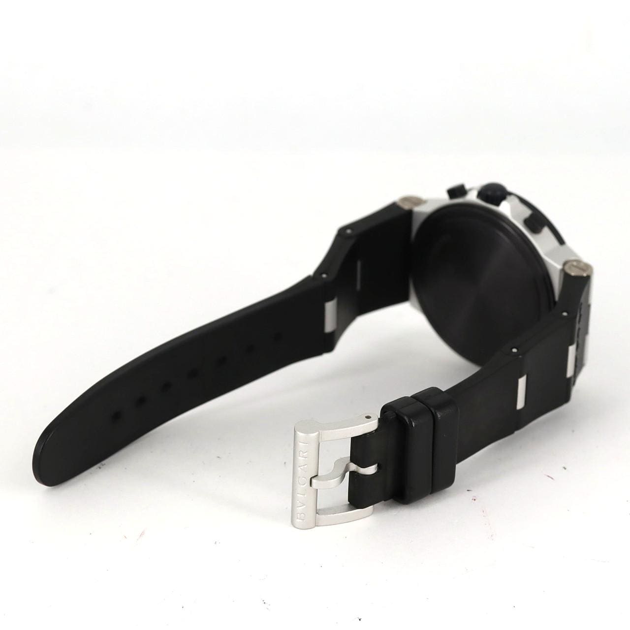 【ノーメンテナンス還元価格】ブルガリ アルミニウムクロノグラフ AC38TA/AC38TAVD アルミニウム 自動巻