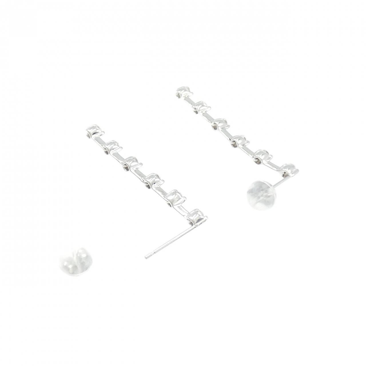 K18WG ダイヤモンド ピアス 0.30CT