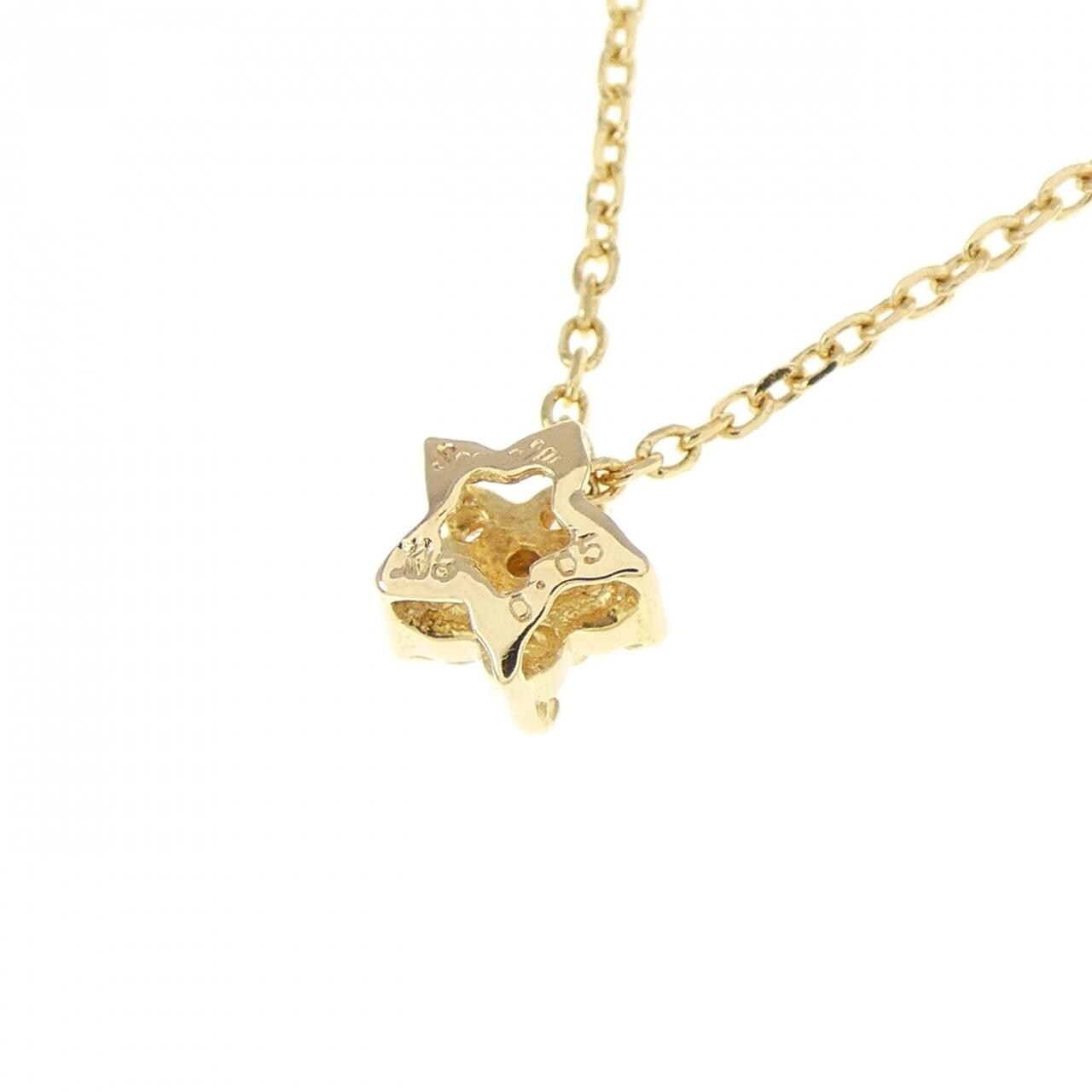 K18YG スター ダイヤモンド ネックレス 0.05CT