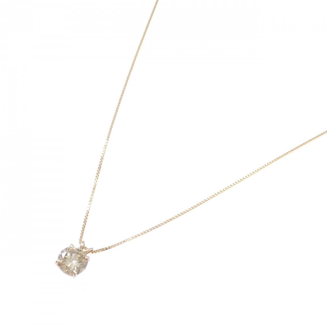 K18PG ダイヤモンド ネックレス 1.21CT