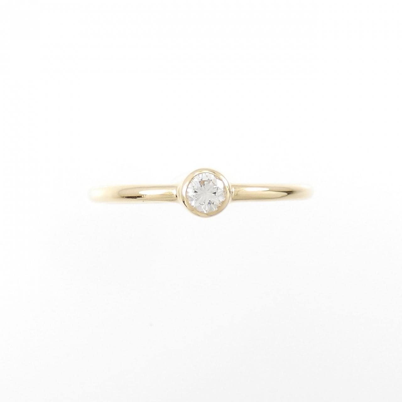 [Remake] K18YG solitaire Diamond ring 0.10CT