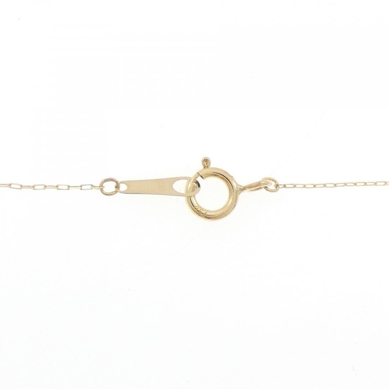 【新品】K18YG スリーストーン ダイヤモンド ネックレス 0.15CT