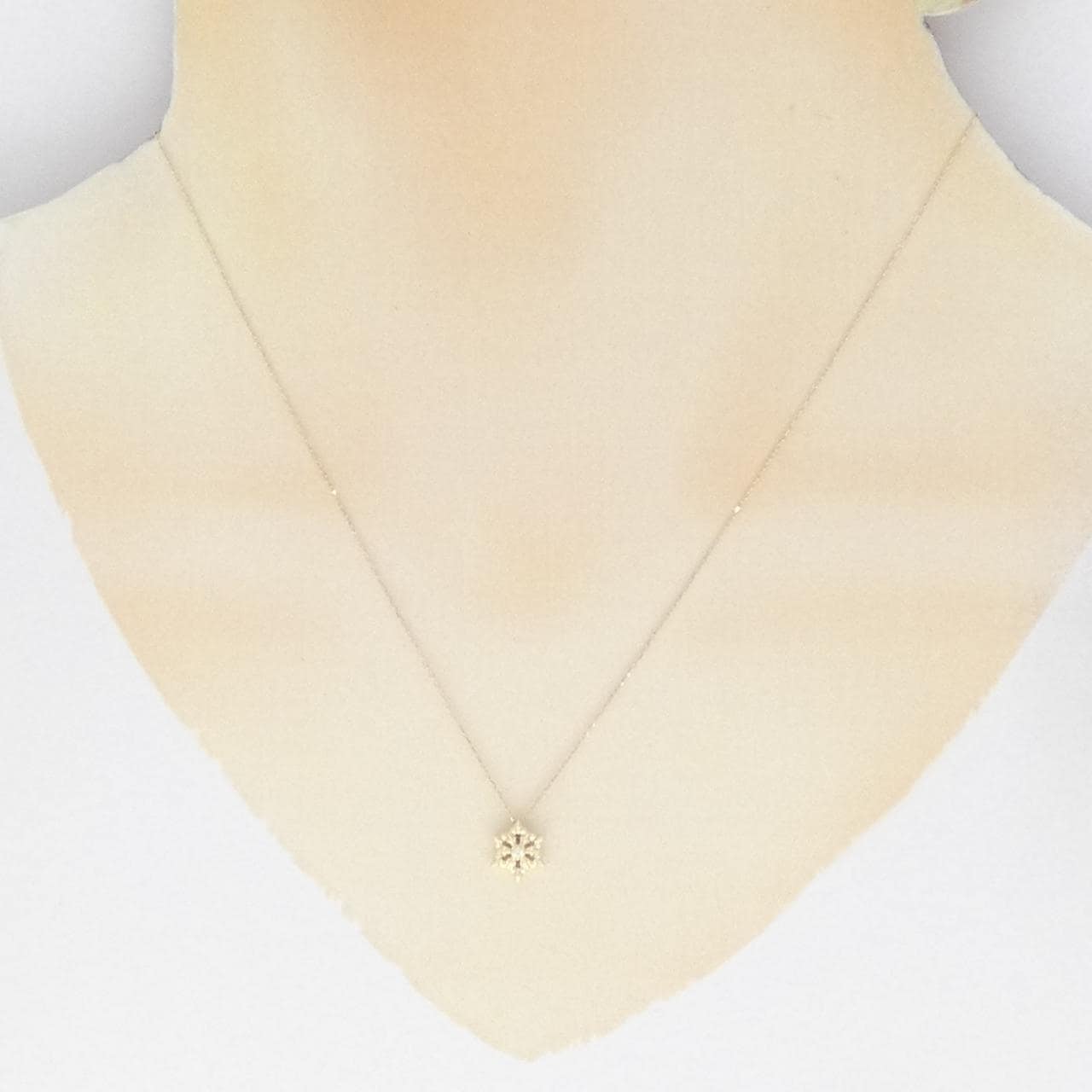 K10YG ダイヤモンド ネックレス 0.01CT