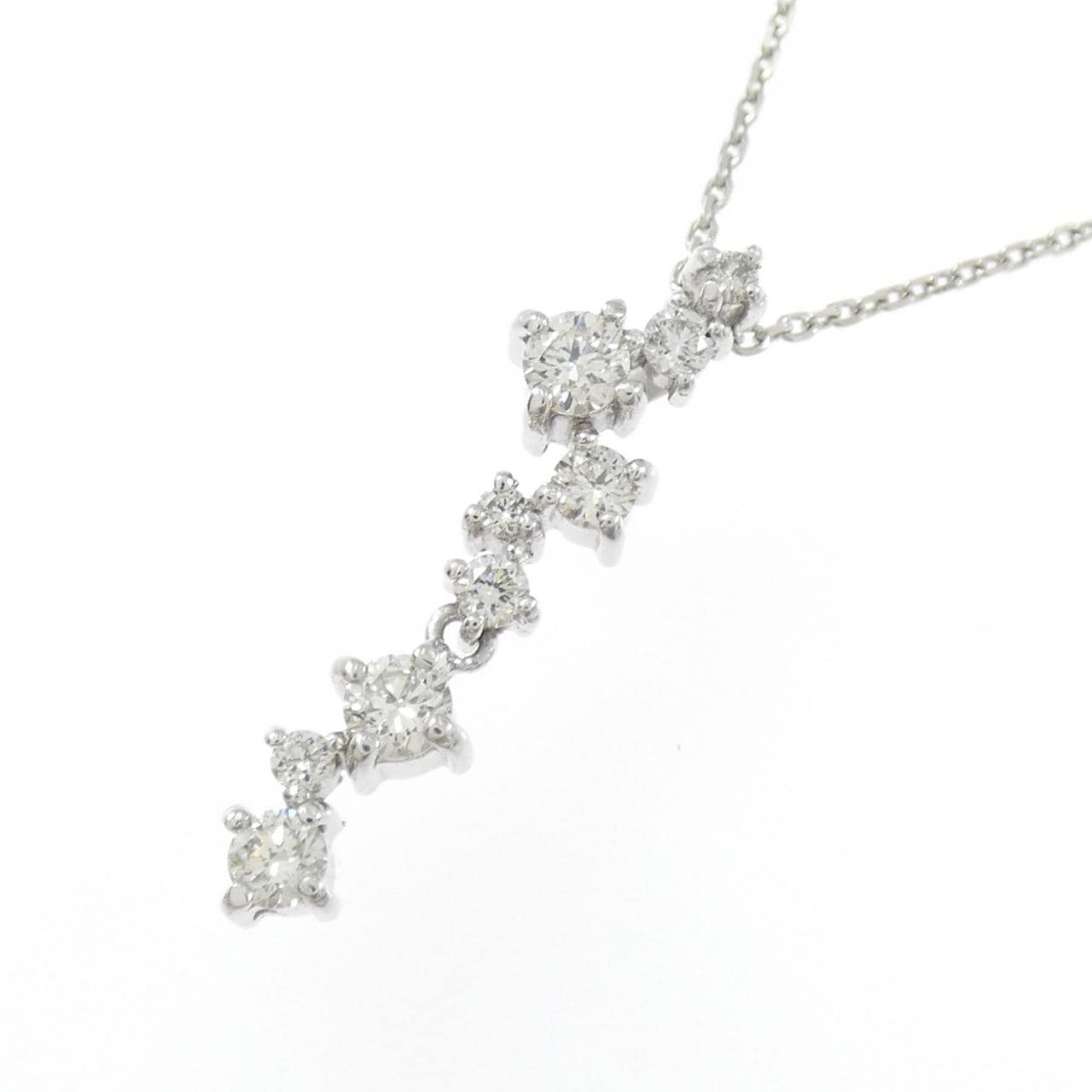 PT900/PT850 ダイヤモンド ネックレス 0.30CT