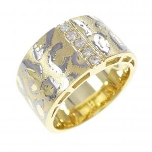 K18YG/K18WG ダイヤモンド リング 0.12CT