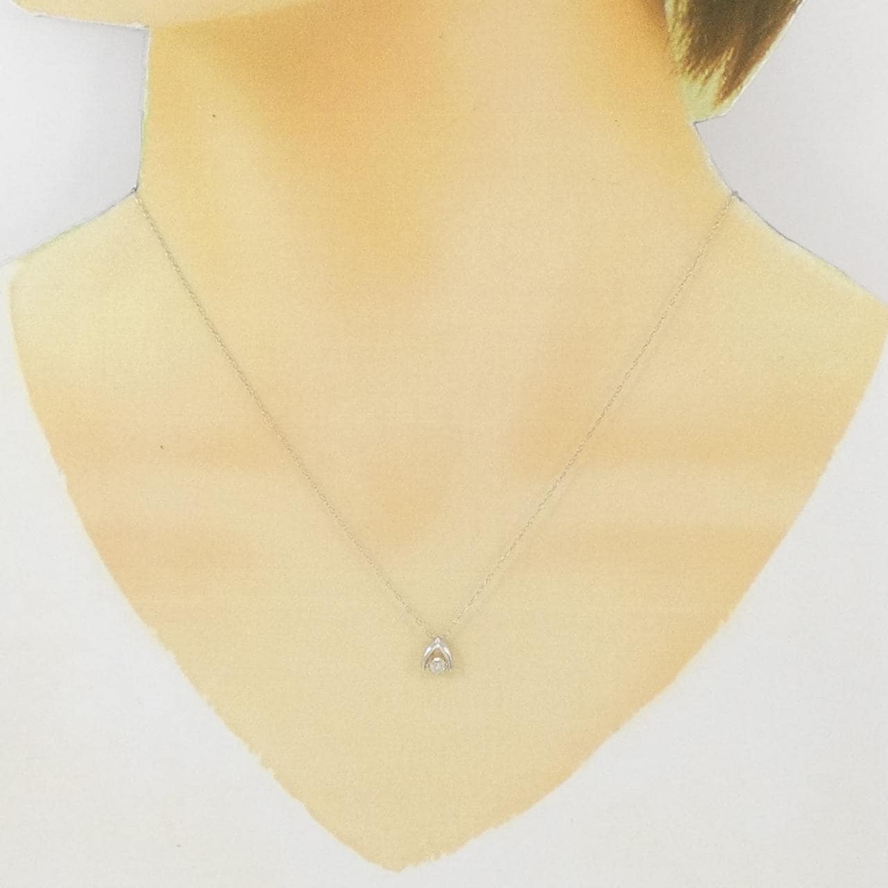 PT ダイヤモンド ネックレス 0.10CT