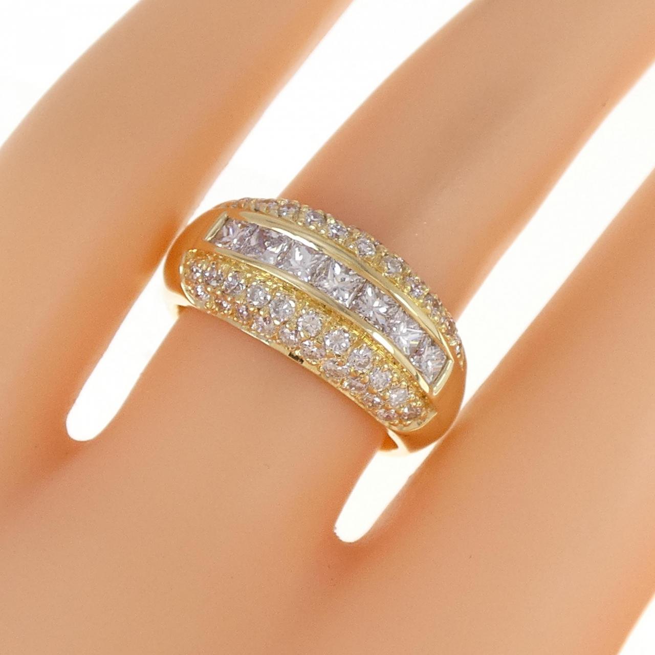 K18YG ダイヤモンド リング 0.63CT