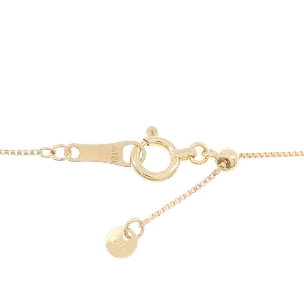 K18YG ガーネット ネックレス 0.64CT