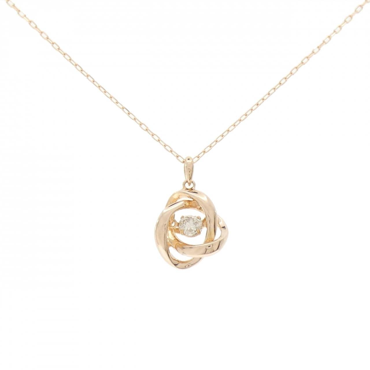 K18PG ダイヤモンド ネックレス 0.20CT