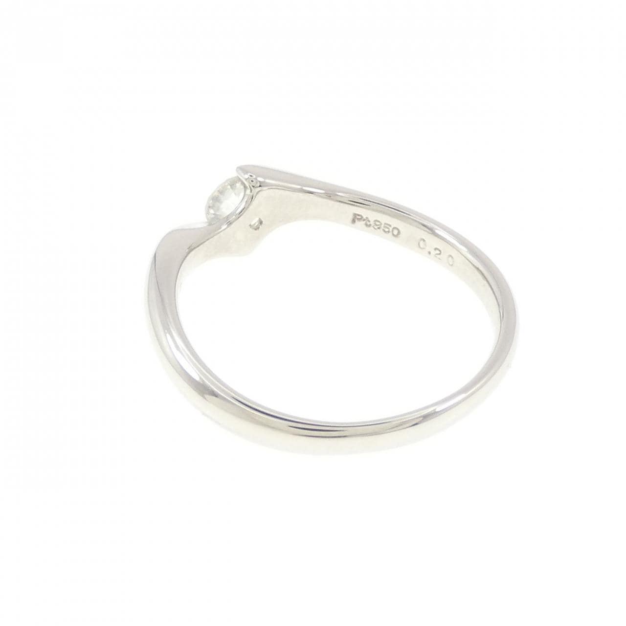PT950 ダイヤモンド リング 0.20CT