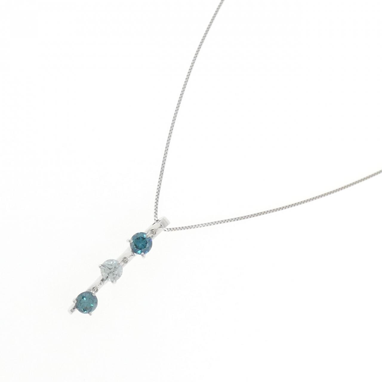 K18WG ダイヤモンド ネックレス 1.00CT