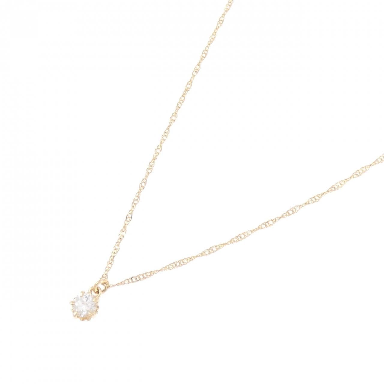 アガット ダイヤモンド ネックレス 0.1CT