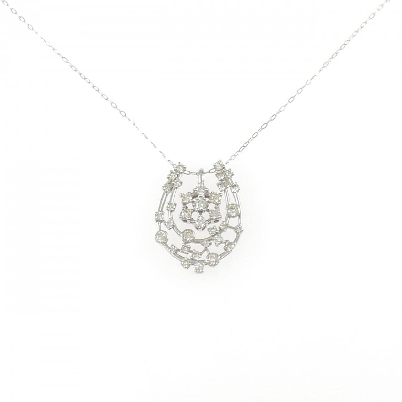 PT950/PT900 2WAY ダイヤモンド ネックレス 0.25CT